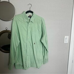 Tommy Hilfiger Mint Green Casual Button Down Shirt